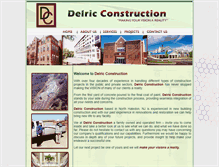 Tablet Screenshot of delricconstruction.com